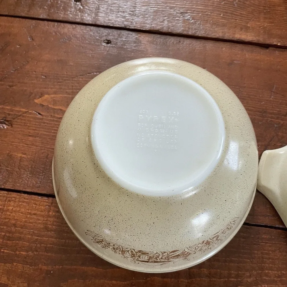 Pyrex Vintage Forest Fancies Mushroom Cinderella Nesting Mixing Bowls, Set of 2